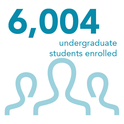 6,004 undergraduate students enrolled