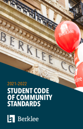 Cover of the 2021-2021 Student Code of Community Standards