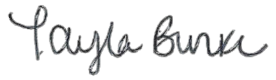 Tayla Burke Signature