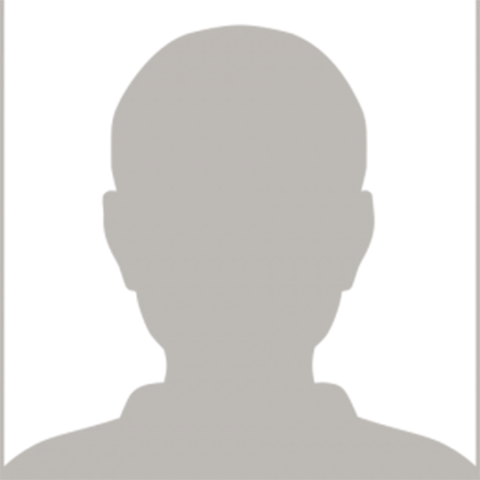 Silhouette of head and shoulders used in place of a picture of faculty member