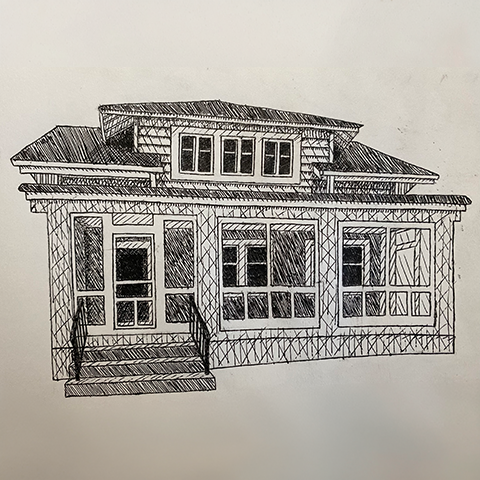 Drawing of a house