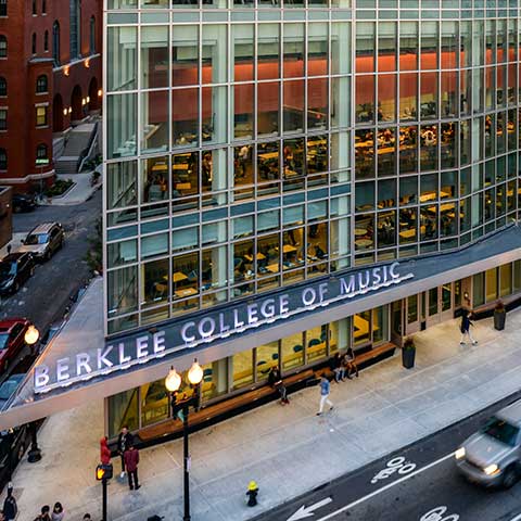 This image has an empty alt attribute; its file name is Berklee-building_0.jpg