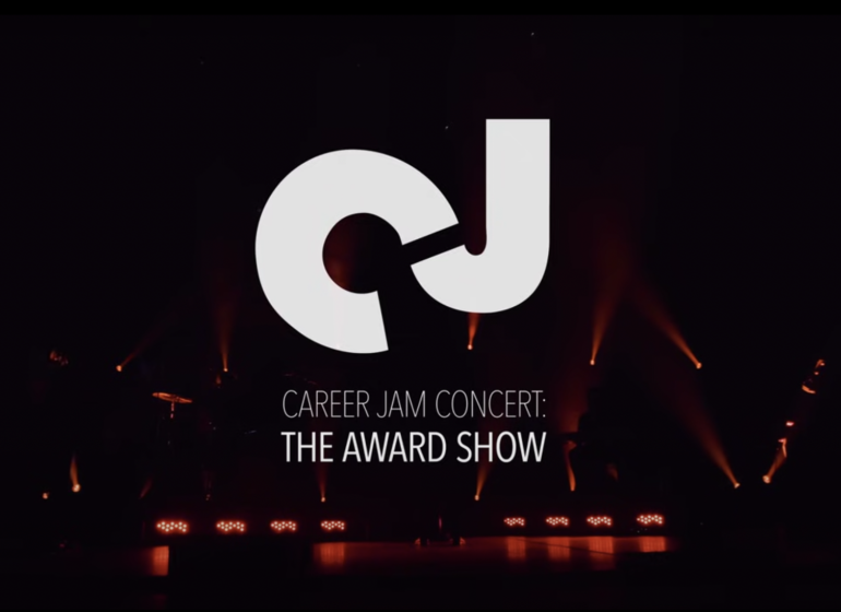 Still from video that says Career Jam Concert: The Award Show