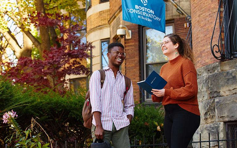 Students smiling