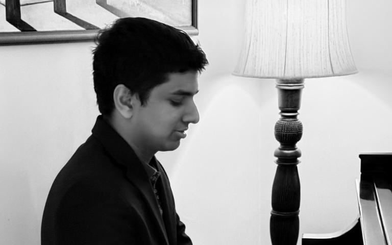 Sriram Narayanan playing piano