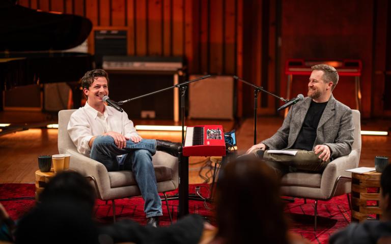 Charlie Puth and Charlie Harding at Power Station. 