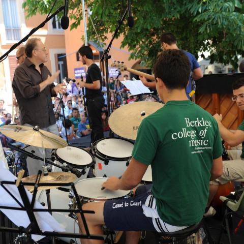 Students from Berklee at Umbria Jazz Clinics perform in Perugia, Italy 