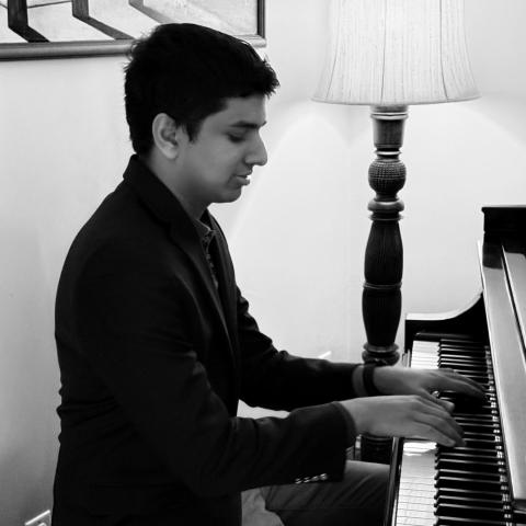 Sriram Narayanan playing piano