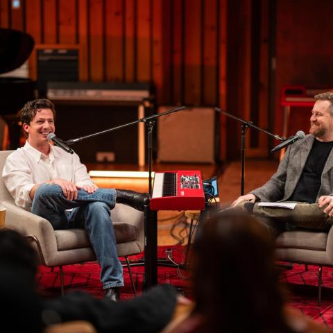 Charlie Puth and Charlie Harding at Power Station. 