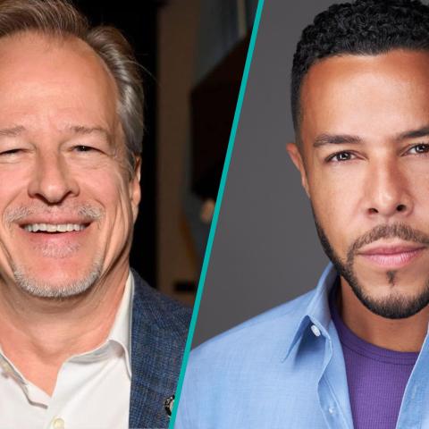 Berklee College of Music alum Mike Morris (left) and Boston Conservatory alum Cedric Leiba Jr. (right) won awards for Best Orchestrations and Best Play, respectively. 