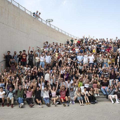 Berklee Valencia students waving
