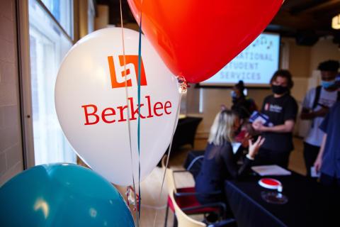 berklee balloons at an event