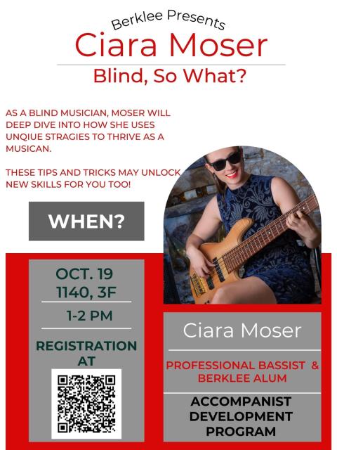 Ciara Paula Moser presents Blind, So What? Music and Blindness