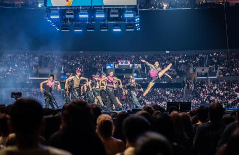 Boston Conservatory dance students performing at KCON in Los Angeles