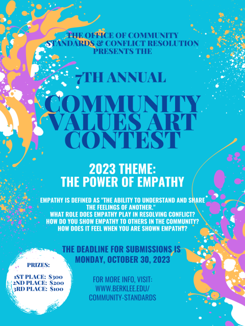 Community Values Art Contest Poster