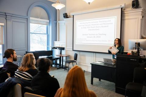 Dr. Rhoda Bernard introduces the ITL Capsule at the Berklee Teachers on Teaching conference.