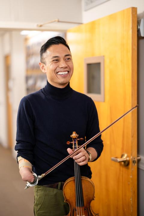 Music Inclusion Ensemble cofounder and violinist Adrian Anantawan