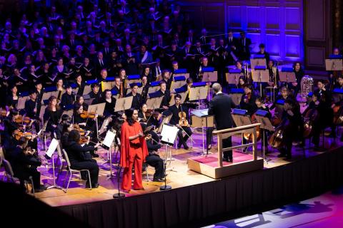 Baritone John Tuvera-Lim (GPD '27, voice) performs “Dies, nox et omnia.” 