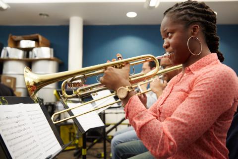 That Trumpet Chic Student Finds Mentorship at Berklee Berklee