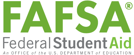 Text: FAFSA, Federal Student Aid. An office of the U.S. Department of Education.