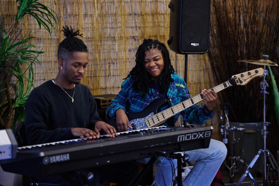 City Music alumni Kyla Wright and Bobby Hall III perform at the 2023 BCMN Summit in Atlanta, GA.